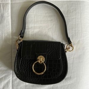 Black mini handbag